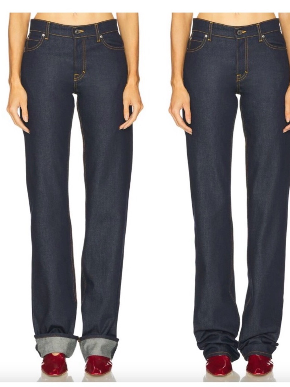 GRLFRND Graham low rise relaxed straight Jeans OG Crispy NWOT